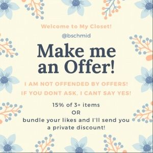 Reasonable offers welcome!